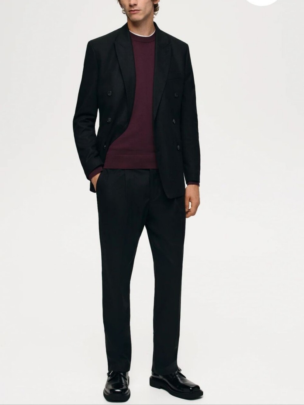 H&M Mens Regular Fit Tapered Pants